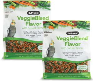 ZuPreem VeggieBlend Bird Pellets For Small Birds (2 lb Pack of 2)