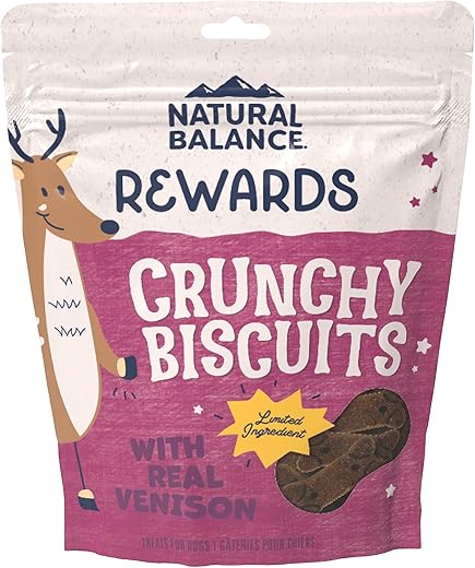 Natural Balance Venison Grain-Free Dog Treats, 14 Ounce