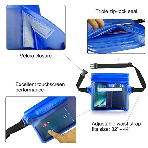 Venterior Waterproof Waist Pouch 2-Pack - Image 3