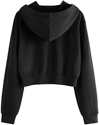 Verdusa Women's Zip Up Crop Hoodie - Image 2