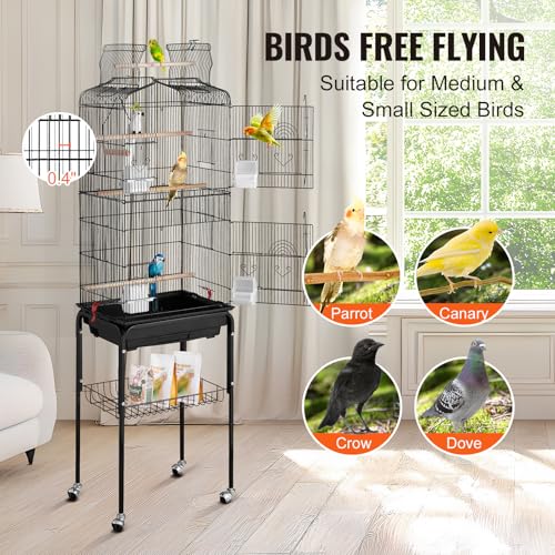 VEVOR Large Parrot Bird Cage With Stand - Image 3