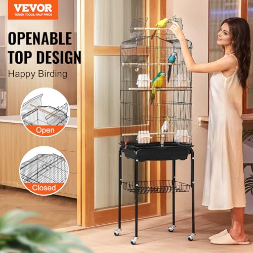 VEVOR Large Parrot Bird Cage With Stand - Image 2