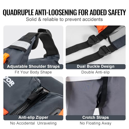 VEVOR Life Vest For Watersports, 80N Buoyancy - Image 5