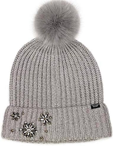 Victoria's Secret Sparkle Pom-Pom Hat & Convertible Gloves - Image 3