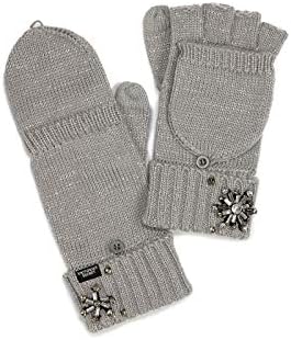 Victoria's Secret Sparkle Pom-Pom Hat & Convertible Gloves - Image 2