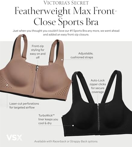 Victoria's Secret Women's Featherweight Front Close Sports Bra - Image 4