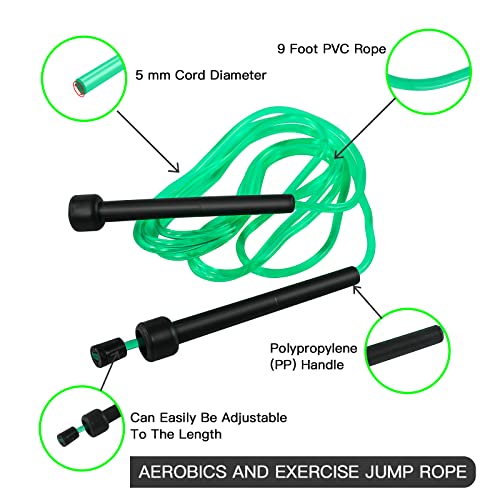 VIIBASE PVC Jump Rope 10 Pack for Cardio Fitness - Image 3