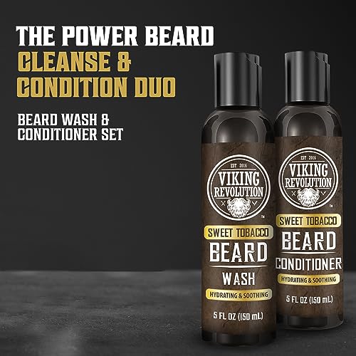 Viking Revolution Beard Wash & Conditioner With Argan & Jojoba Oil - Image 2