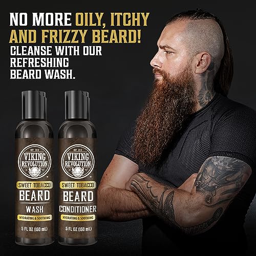 Viking Revolution Beard Wash & Conditioner With Argan & Jojoba Oil - Image 3