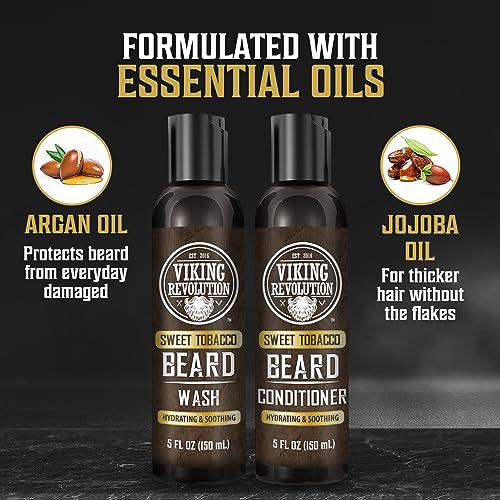 Viking Revolution Beard Wash & Conditioner With Argan & Jojoba Oil - Image 5