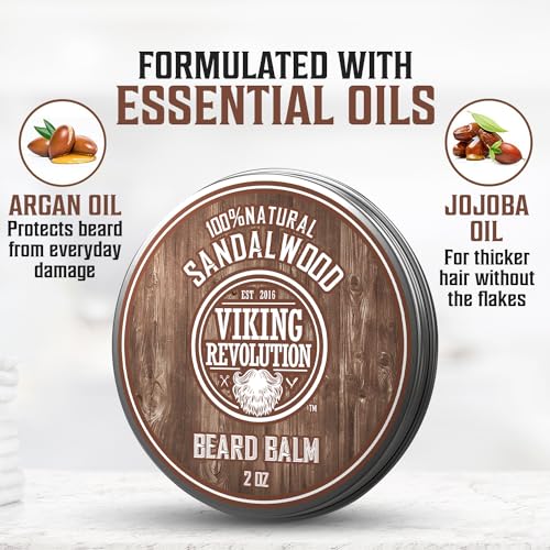 Viking Revolution Sandalwood Beard Balm & Oil Bundle - Image 3