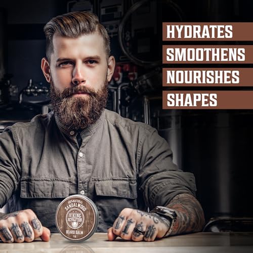Viking Revolution Sandalwood Beard Balm & Oil Bundle - Image 2