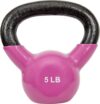 Sunny Health & Fitness Vinyl Coated Kettlebell For Training