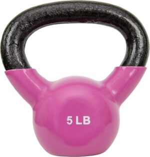 Sunny Health & Fitness Vinyl Coated Kettlebell For Training