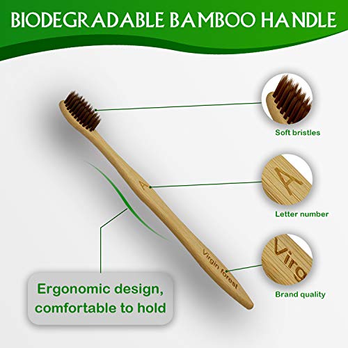Virgin Forest Bamboo Toothbrush Set, Soft Bristle, Eco-Friendly - Image 4