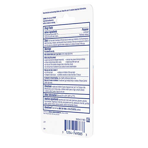 Visine Visine Red Eye Relief Eye Drops, 0.28 fl. oz - Image 5