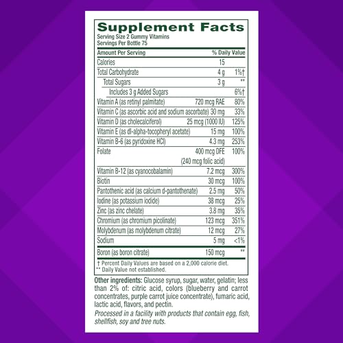 Vitafusion Adult Men's Berry Multivitamins, 75 Day Supply - Image 4