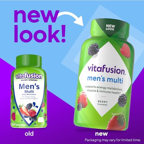 Vitafusion Adult Men's Berry Multivitamins, 75 Day Supply - Image 2