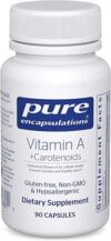 Pure Encapsulations Vitamin A + Carotenoids Supplement, 90 Capsules