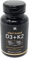 Sports Research Vitamin D3 K2 5000iu & 100mcg Softgels