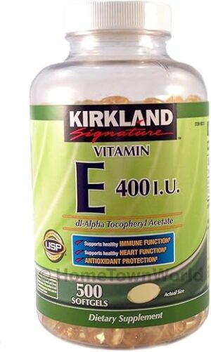 KIRKLAND Vitamin E 400 Iu 500 Softgels