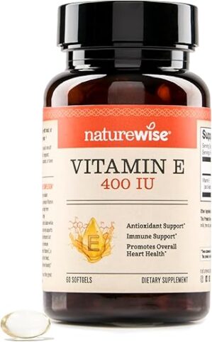 NatureWise Vitamin E 400 IU Softgels, Non-GMO Supplement