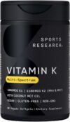 Sports Research Vitamin K Multi-Spectrum, Vegan Capsules