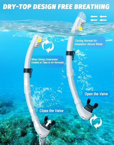 Vmkfuler Adult Snorkel Gear, 180° Panoramic Mask - Image 5