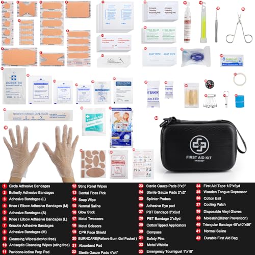Vriexsd Premium 320-Piece Waterproof First Aid Kit - Image 4