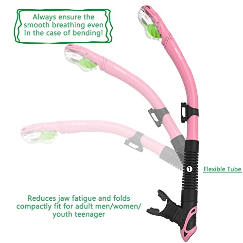WACOOL Dry Top Snorkel Tube With Comfortable Mouthpiece - Image 5