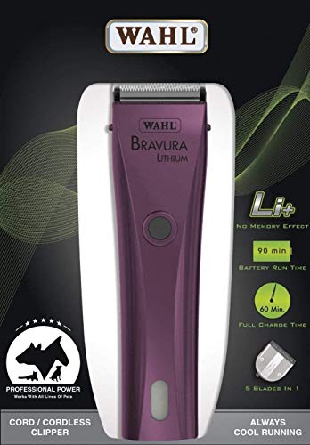 Wahl Bravura Lithium Pet Clipper Kit (Purple) - Image 2