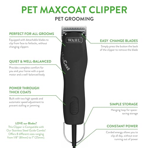 Wahl Pro Animal Pet MaxCoat Clipper - Black - Image 2