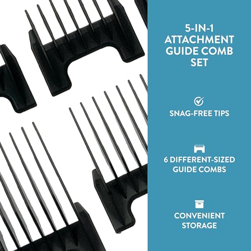 Wahl Professional 5-in-1 Clipper Guide Comb Set - Image 4
