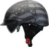 VEGA Warrior Motorcycle Half Helmet W/Sunshield (7817-051)