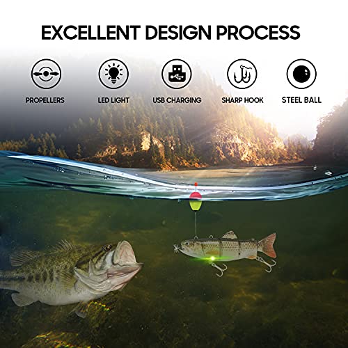 watalure Robotic USB Rechargeable LED Fishing Lures - Image 4