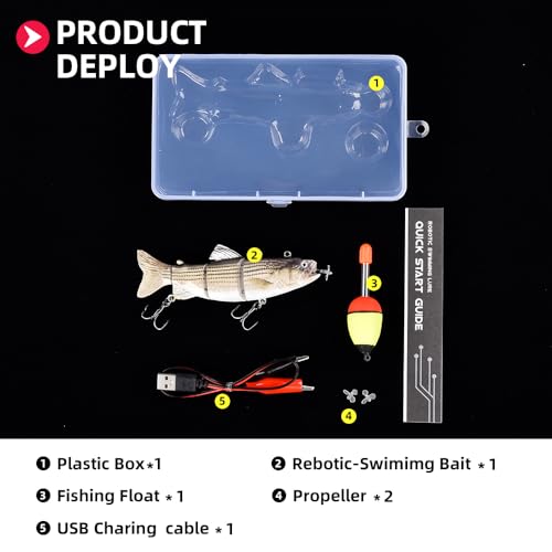 watalure Robotic USB Rechargeable LED Fishing Lures - Image 5