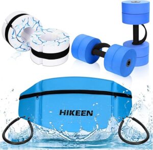 Hikeen Water Aerobics Equipment Set: Dumbbell, Belt, Weights