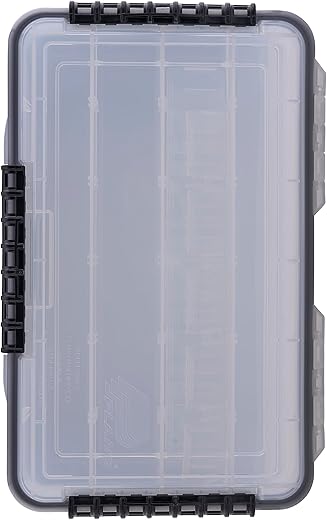 Plano Waterproof 3700 Tackle Box, Clear/Red