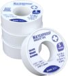 Iconikal Waterproof Adhesive Tape, White, 0.5″x5Y, 4-Pack