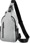 HESEE Waterproof Crossbody Sling Bag With USB