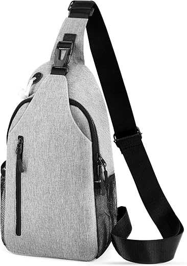 HESEE Waterproof Crossbody Sling Bag With USB