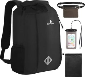Sunnylon Waterproof Dry Bag Backpack With Waist Pouch
