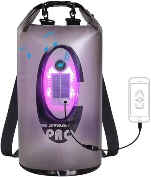 Qoolife Waterproof Dry Bag With Bluetooth Speaker