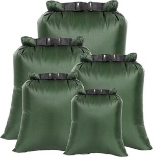 Ucolofun Waterproof Dry Bags Set, 5 Packs