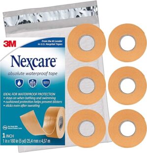 Nexcare Waterproof Flexible Foam Medical Tape, 6 Rolls