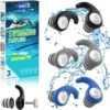 ANANJY Waterproof Reusable Silicone Swim Earplugs