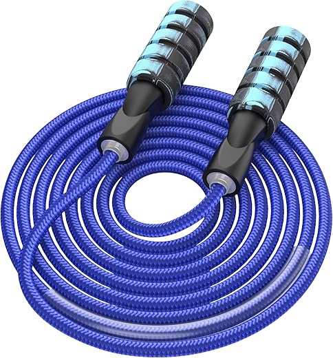 Crhoeiq Weighted Adjustable Fitness Jump Rope