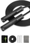 BURNCALO Weighted Jump Rope With Alloy Handles