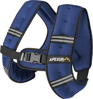APEXUP Weighted Vest With Reflective Stripe