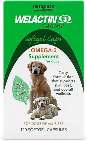 Nutramax Laboratories Welactin Canine Soft Gel – 120 Ct